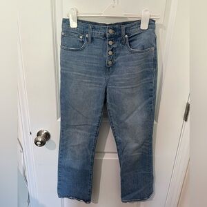 High waisted cropped Madewell jeans